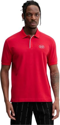 Emporio Armani Emporio Armani Ea7, Heren, Tops, Rood, Maat: M Katoen