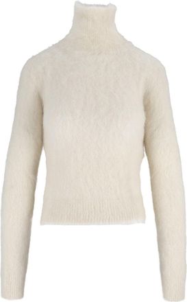 Dondup Dolcevita Fuzzy Knit Ribbed Turtleneck