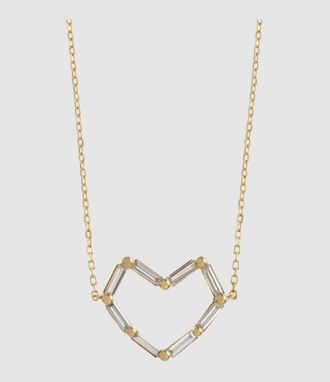 Little Ones Paris Collier Big Coeur Or Jaune