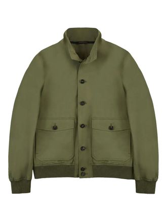 Montedoro Red buttoned cotton jacket - Green