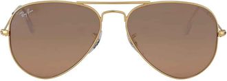 Ray-Ban Aviator Gradient Silver/Pink Mirror Pilot Unisex Sunglasses RB3025 001/3E 55