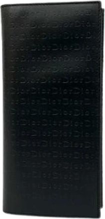 Dior Pre-owned Wallets, female, Black, Size: ONE SIZE Pre-owned Leather Wallet