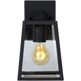 Lucide Lucide, Matslot - Lampada da parete per esterni, IP23, colore: Nero