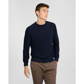 Onia Pique Crewneck Sweater in Midnight at Nordstrom, Size X-Large