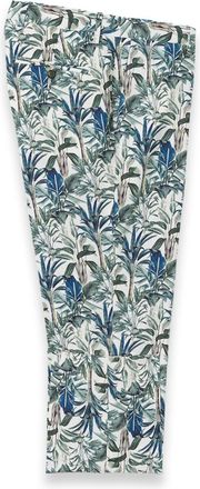 Paul Fredrick Cotton Printed Flat Fron Pants