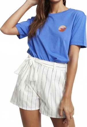 Billabong Come At Me Striped Shorts In White