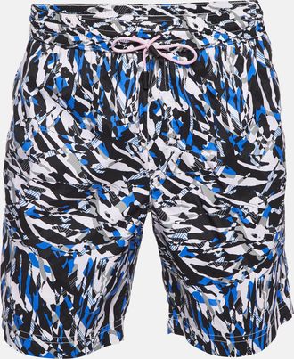 Roberto Cavalli Blue Printed Swim Shorts