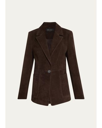 Kobi Halperin Claudia Single-Button Suede Jacket