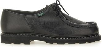 Paraboot Michael Black Leather Moccasins