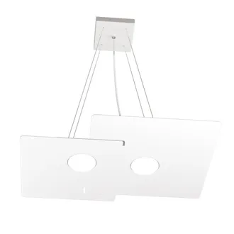 Top-Light Lampadario Moderno Top Light Echo 1161 S2 Gx53 Led Metallo Bianco Sospensione