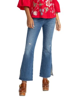 Johnny Was The Side Slit Pull-On Kick Flare Jean