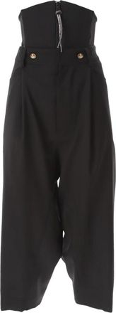 Vivienne Westwood Macca Corset Broek - Dames - Jumpsuits - Zwart - L - Katoen - Jumpsuits & Playsuits