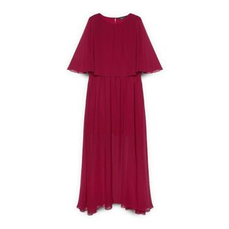 Fiorella Rubino Dream Dress in Georgette - Dames - Maxi kleedjes - Rood - XL - Polyester - Kleedjes