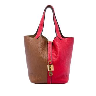 Herm&egrave;s Pre-owned Hermes Clemence Picotin Lock 18 Casaque Satchel Ladies HEW0E0C88CYB78NC