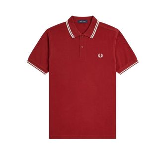 Fred Perry Polo Shirts, male, Red, Size: XL M3600 Polo