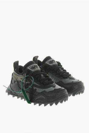 Off-white Leather And Fabric Chunky Sneakers ODSY 1000 With Trail-Styl size 35