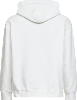 Maison Margiela Mens Jersey Hoodie White Cotton Sweatshirts Sweater