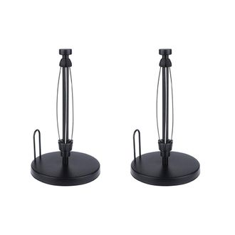 OEM 2 Soportes Para Toallas De Papel De Encimera, Con Sistema De Trinquete Para Cocina Y Ba&ntilde;o, Color Negro