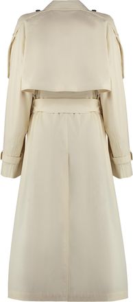 Burberry Womens Trench Coat Gabardine Calico Cotton & Raincoats