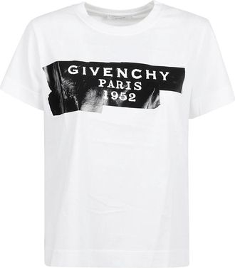 Givenchy Tape T-shirt - Dames - T-shirts - Wit - S - Katoen - Tops
