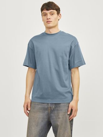 Jack & Jones Rundhalsshirt JACK & JONES JJEURBAN EDGE TEE SS O-NECK NOOS, Herren, Gr. XS, blau (goblin blau), Jersey, Obermaterial: 100% Baumwolle, unifarben, rela