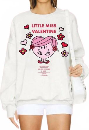 The Laundry Room Little Miss Valentine Sweatshirt In Grey
