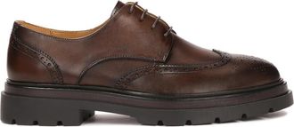 Kazar Bruine derby-stijl Brogues met openwerkversiering - Heren - Nette schoenen - Bruin - 46 EU - Leer - Schoenen