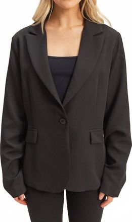HYFVE Single Button Blazer In Black