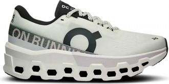 On WomenS Cloudmonster 2 Running Shoes In White/frost
