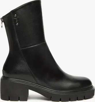 Nero Giardini Womens Sagar Leather Ankle Boots In Nero
