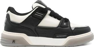 Represent Panelled Calf Leather Sneaker - Heren - Sneakers - Zwart - 45 EU - Leer - Schoenen