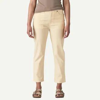 Patagonia Womens Classic Straight Pants In Natural