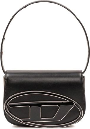 Diesel Tassen, Dames, Zwart, ONE Size, Leer, 1DR - Iconische Schoudertas