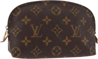 Louis Vuitton Pre-owned Mini Bags, female, Brown, Size: ONE SIZE Pre-owned Canvas Pouch