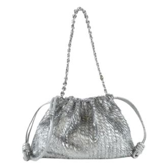 Loewe Pre-owned Flamenco Purse Medium Calf Shoulder Bag - Pre-owned - Mujer - Gris - ONE SIZE