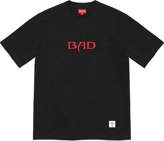 SUPREME Bad S/S T-Shirt Black Red SUP-SS22-102