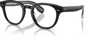 Oliver Peoples 50mm Round optical glasses in Black at Nordstrom