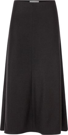 Rich & Royal Falda de Lana Jersey - Skirts - Mujer - Marr&oacute;n - XL