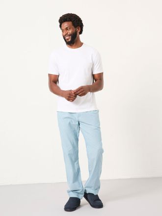 Fat Face FatFace Seil Light Blue Stripe Pyjama Bottoms