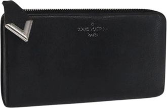 Louis Vuitton Pre-owned Wallets, female, Black, Size: ONE SIZE Pre-owned Leather Wallet