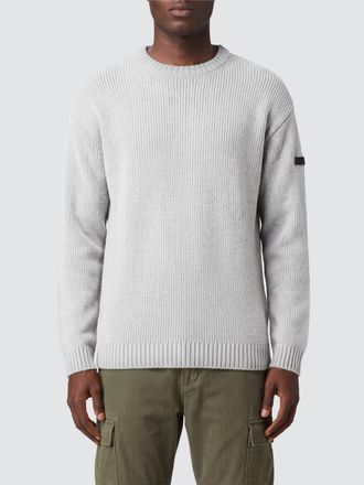 Roberto Ricci Design Wool Crewneck Jumper with Ribbed Trims and Applied Logo