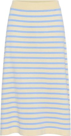 Saint Tropez Mila SZ Gestreepte Rok - Dames - Midirokken - Veelkleurig - L - Rokken