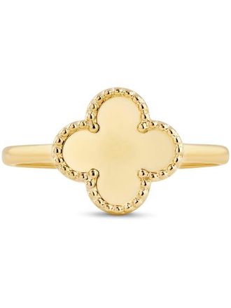 Devata Clover Ring in 14K Gold, 11mm in Yellow Gold at Nordstrom, Size 7