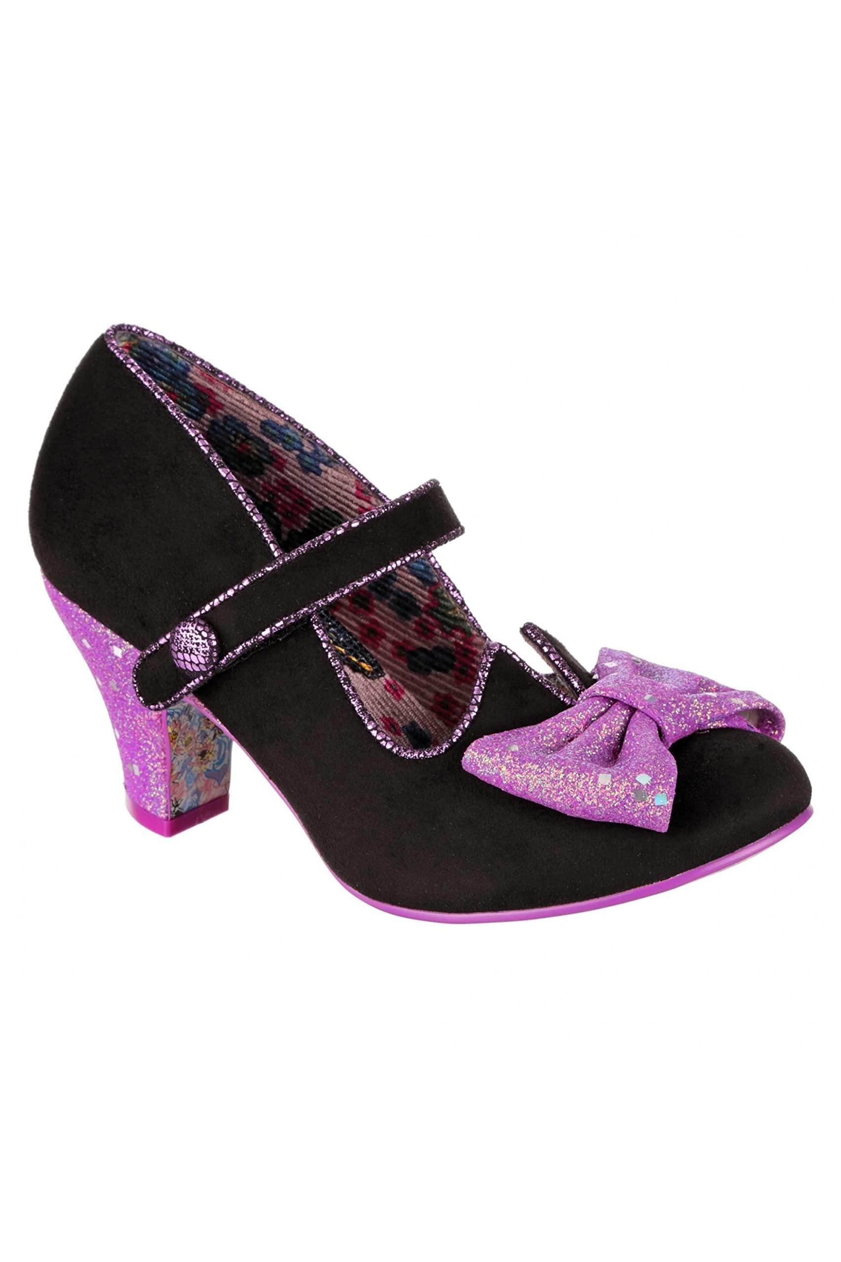 Chaussures Femme Irregular Choice Rubixi - Noir Et Or, Pointure UK 4 (FR 37), Neuves Avec Boîte