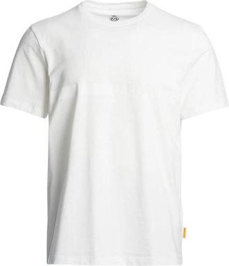 Parajumpers Mens Space Tee White T-shirt Cotton - Size Large