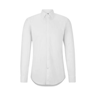 HUGO BOSS Overhemden, Heren, Wit, 4Xl, Katoen, Katoenen Overhemd