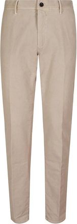 Incotex Slim Fit Stretch Corduroy Broek - Heren - Chinos - Beige - W36 - Katoen - Broeken