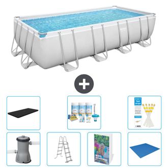 Bestway Piscina Bestway Power Steel Rectangular - 488x244x122 Cm - 8-piezas S599