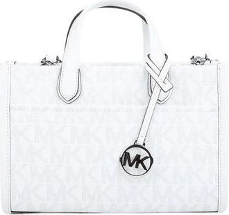 Michael Kors Gigi Small Signature Logo Messenger - Dames - Shoppers - Wit - ONE Size - Polyester - Tassen