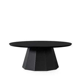 Koketto Home Mesa tapa redonda con pata c&oacute;nica en negro